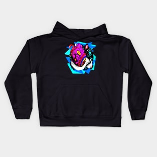 Demon Food Blue Kids Hoodie